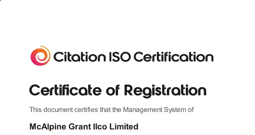 QMS ISO 14001 Certificate