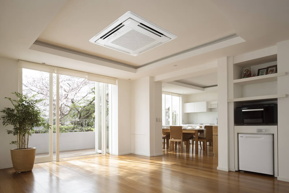 Split Ducted (Concealed Ceiling) AC System in a modern home