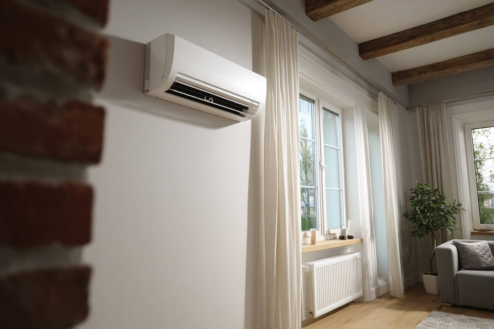 Split (Wall-Mounted) AC system in a modern home