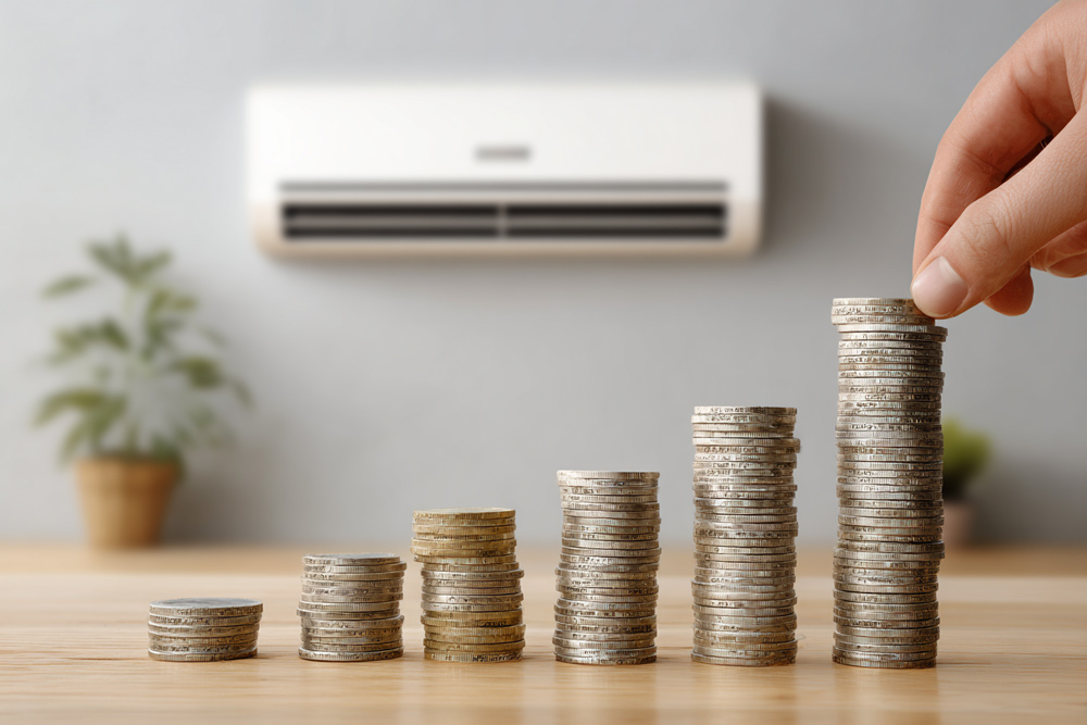 Running costs for air conditioning